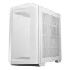 PC korpuss MSI MAG PANO 100R PZ Midi Tower balts — ATX, 380 mm GPU, 166 mm CPU dzesētājs, 8 paplašināšanas sloti, 3×2,5 collu + 2×3,5 collu, USB-A×2, USB-C×1