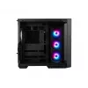 PC korpuss MSI MAG PANO 100R PZ Midi Tower Melns, rūdīts stikls, atbalsta ATX/microATX, 482×290×519 mm