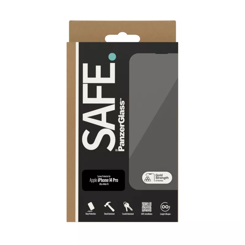 Ekrāna aizsargs PanzerGlass SAFE. by ® Apple iPhone 14 Pro Ultra-Wide Fit Scratch Shock Resistant