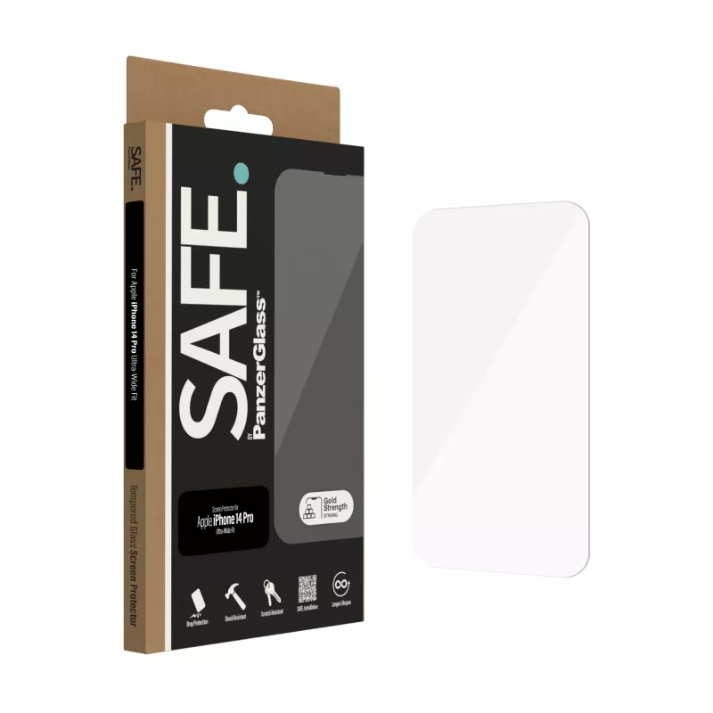Ekrāna aizsargs PanzerGlass SAFE. by ® Apple iPhone 14 Pro Ultra-Wide Fit Scratch Shock Resistant