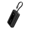 Anker Zolo 10000mAh pārnēsājams akumulators, 30W īpaši ātra uzlāde, integrēts USB-C kabelis, melns