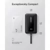 Anker Zolo 10000mAh pārnēsājams akumulators, 30W īpaši ātra uzlāde, integrēts USB-C kabelis, melns