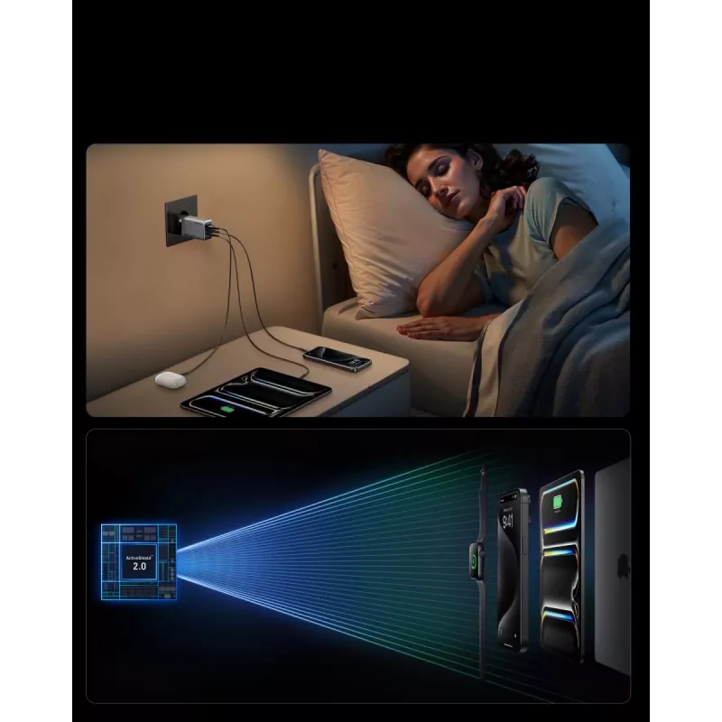 Mobilās ierīces lādētājs Anker A2688341 Universal Melns AC Indoor 110-240V 1 USB 2.0 2 USB-C