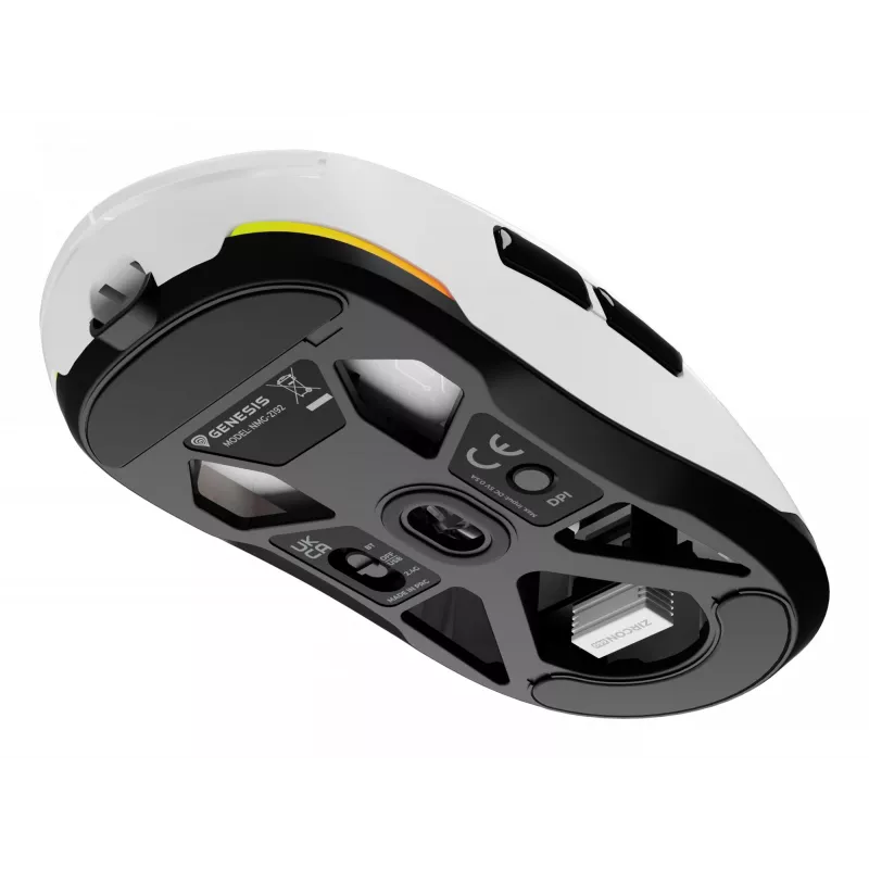 GENESIS Zircon 660 pele Gaming Labā roka RF Bezvadu + Bluetooth + USB Type-A Optiskā 12000 DPI