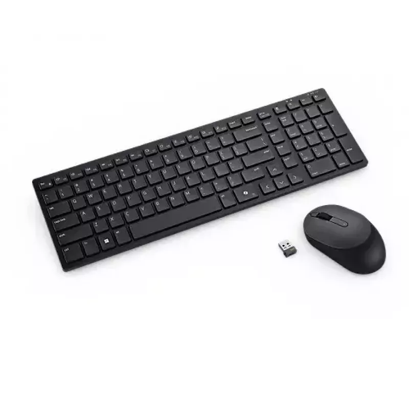 DELL KM555 Klusā tastatūra un pele komplektā Universāls RF bezvadu + Bluetooth QWERTY US International Melns