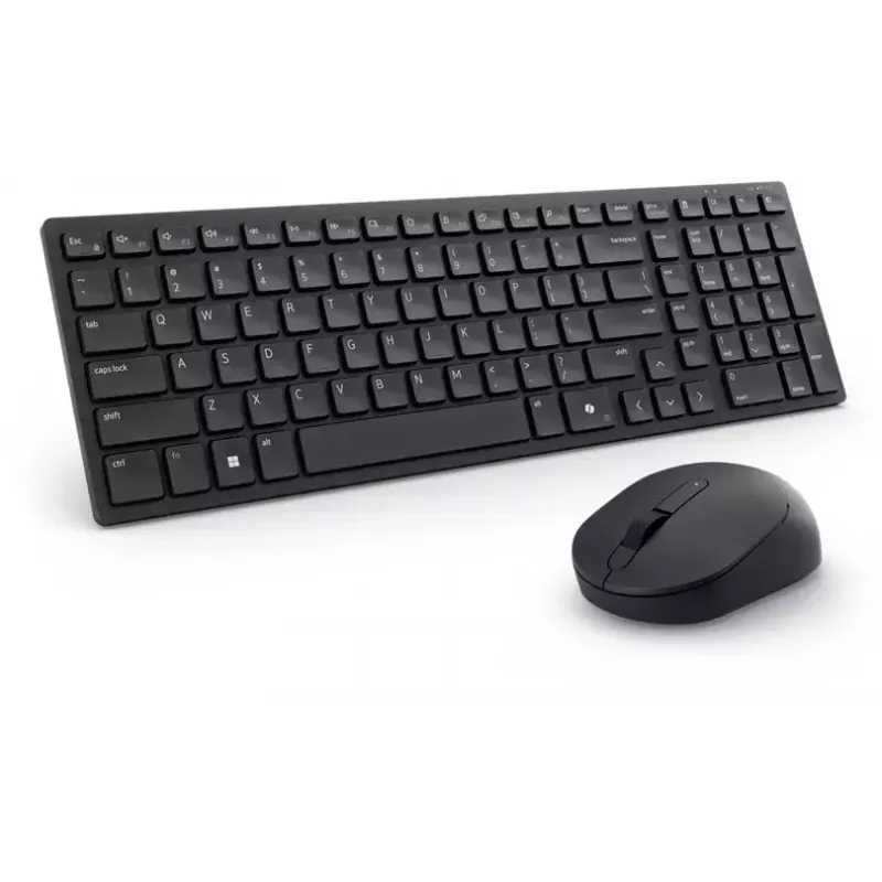 DELL KM555 Klusā tastatūra un pele komplektā Universāls RF bezvadu + Bluetooth QWERTY US International Melns
