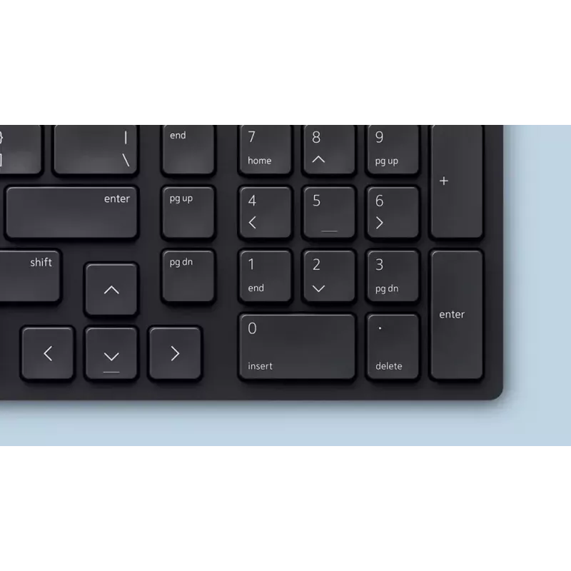 DELL KM555 Klusā tastatūra un pele komplektā Universāls RF bezvadu + Bluetooth QWERTY US International Melns