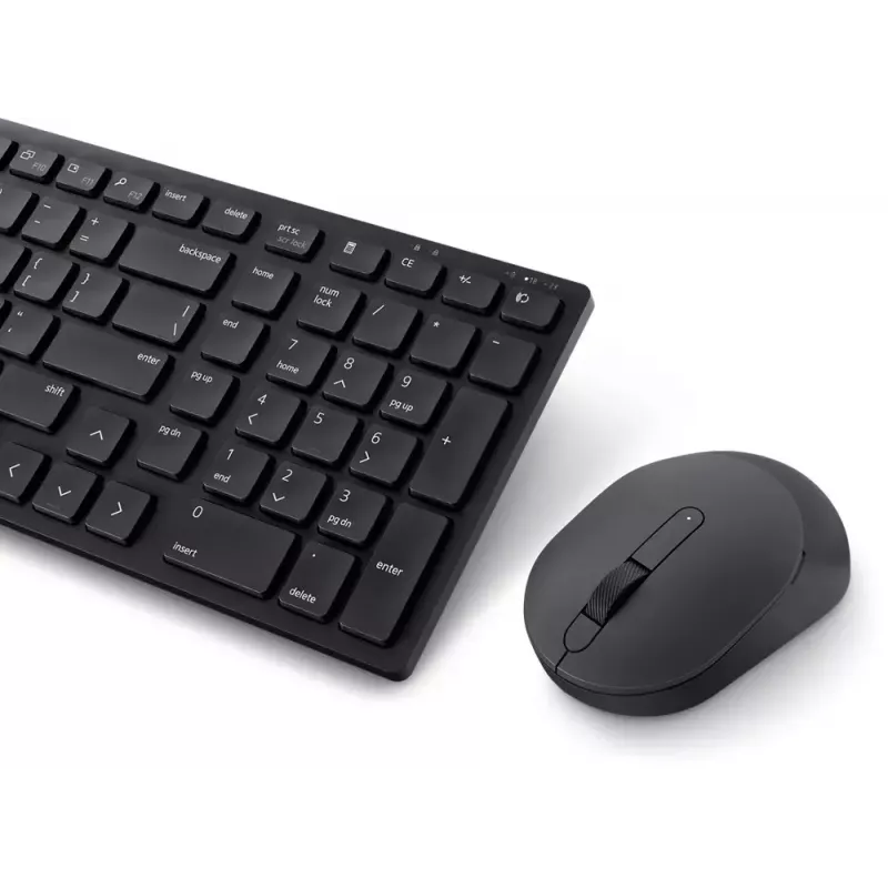 DELL KM555 Klusā tastatūra un pele komplektā Universāls RF bezvadu + Bluetooth QWERTY US International Melns