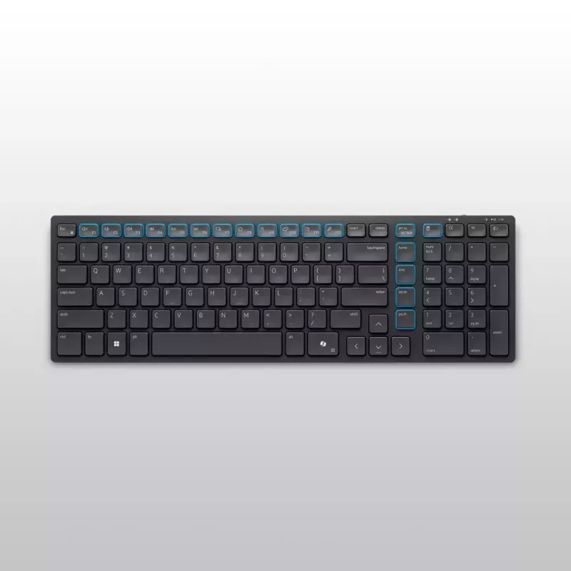 DELL KM555 Klusā tastatūra un pele komplektā Universāls RF bezvadu + Bluetooth QWERTY US International Melns