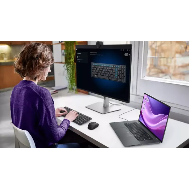 DELL KM555 Klusā tastatūra un pele komplektā Universāls RF bezvadu + Bluetooth QWERTY US International Melns
