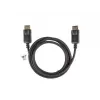 LANBERG DisplayPort M/M kabelis 19 kontaktu V1.2 4k 1.8m melns