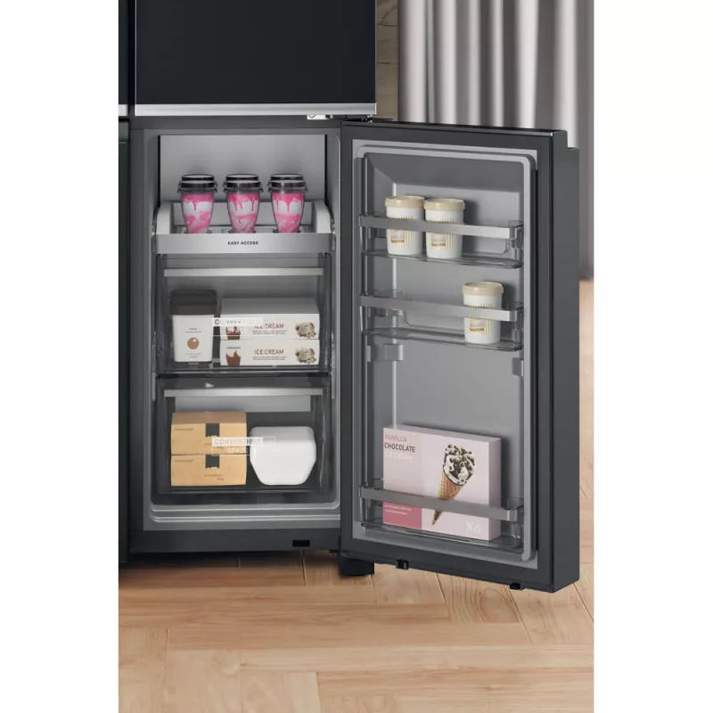 Whirlpool WQ9I FO2BX EF ledusskapis Side-by-Side brīvstāvošs 592 L melns