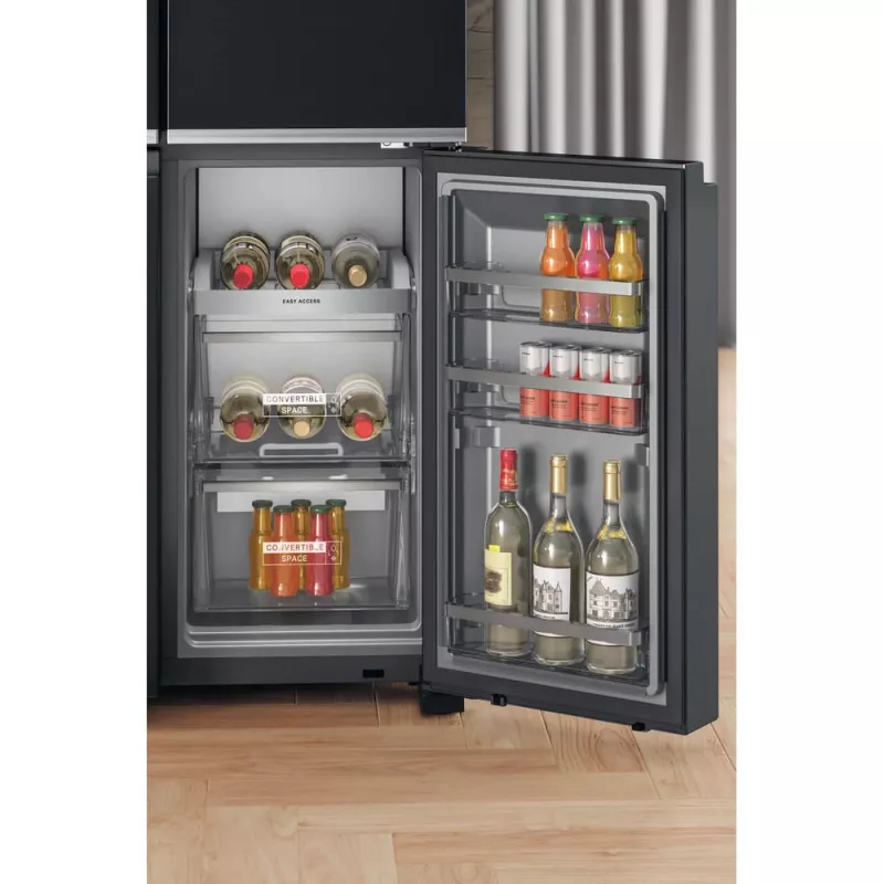 Whirlpool WQ9I FO2BX EF ledusskapis Side-by-Side brīvstāvošs 592 L melns