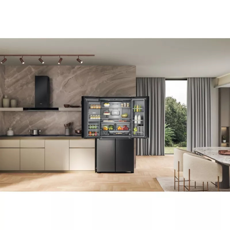 Whirlpool WQ9I FO2BX EF ledusskapis Side-by-Side brīvstāvošs 592 L melns