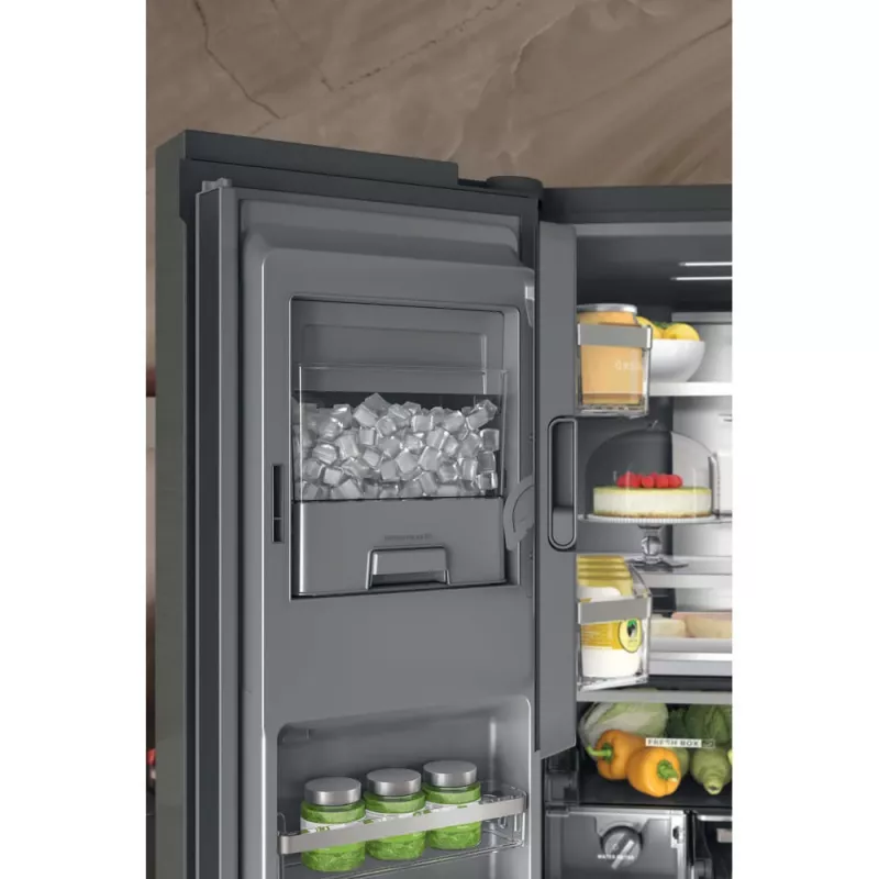 Whirlpool WQ9I FO2BX EF ledusskapis Side-by-Side brīvstāvošs 592 L melns