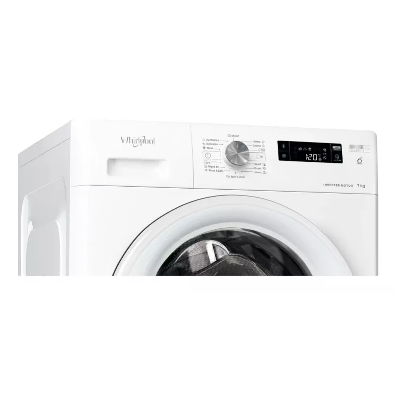 Whirlpool FFS 7469 W EE veļas mašīna ar priekšējo ielādi 7 kg 1351 RPM Balta