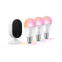 WiZ Home monitoring starter kit, Smart lighting kit, Wi-Fi/Bluetooth, balta, Wi-Fi 4 (802.11n), 802.11b, 802.11g, WPA2, WPA3, LED