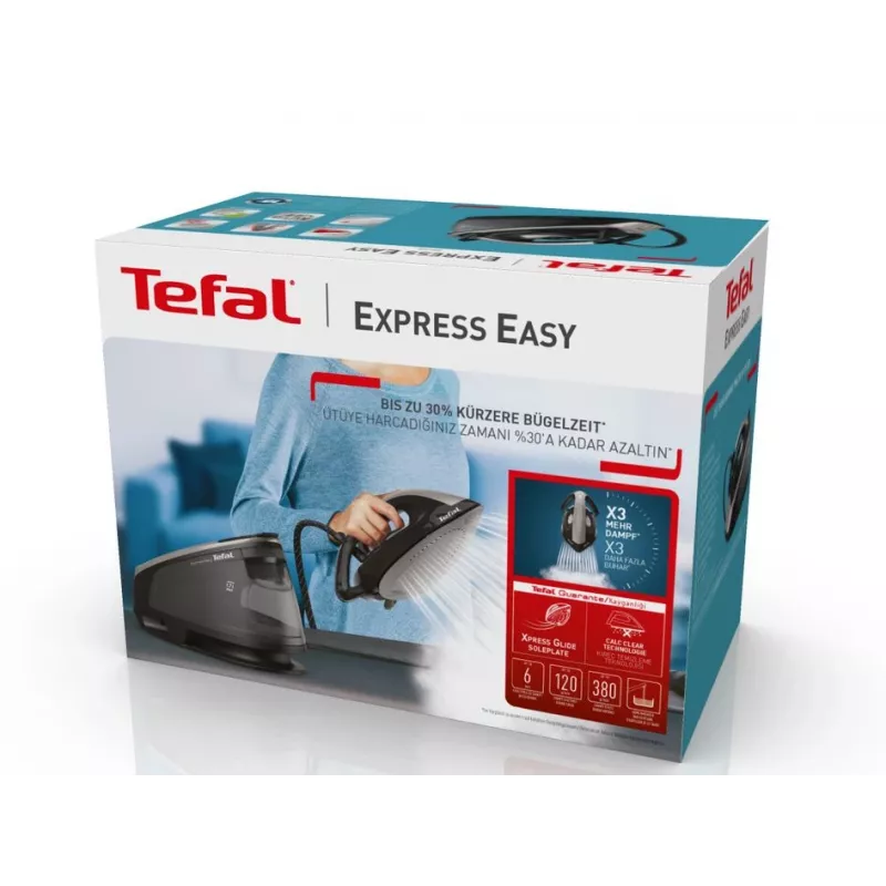 Tefal Express Easy SV6140 2200 W 1,7 L Melna, Pelēka
