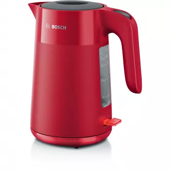 Bosch TWK2M164 elektriskā tējkanna 1,7 L 2400 W Melna, Pelēka, Sarkana