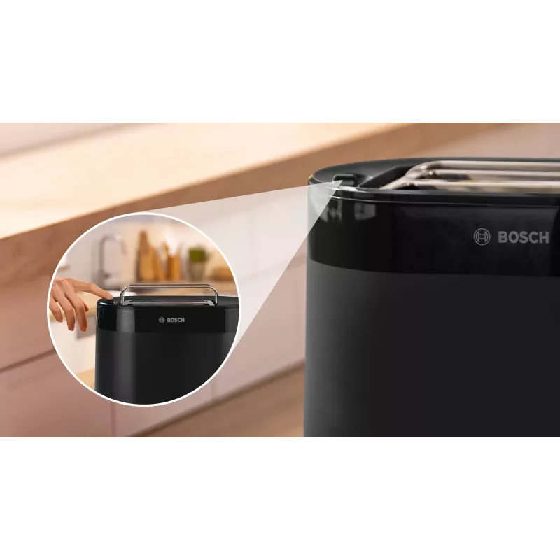 Bosch TAT2M123 tosteris 6 2 šķēles 950 W Melns