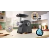 Gaļas maļamā mašīna Bosch MFWS430B — 1900 W, 2 ātrumi, 2,5 kg/min, melns/sudrabains, 4,3 kg