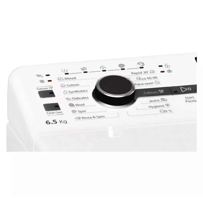 Whirlpool TDLRB 65242BS EU/N veļas mašīna ar augšējo ielādi 6.5 kg 1151 apgr./min balta