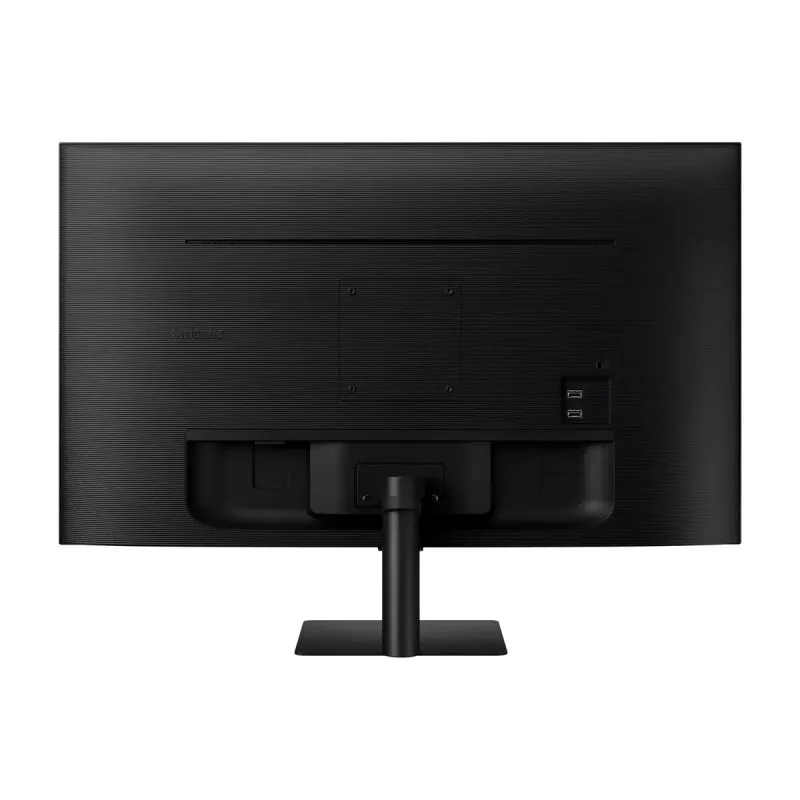 27 collu Samsung M50D monitors — 27 collu Full HD (1920×1080), VA LED, 4 ms, 178° skata leņķis, iebūvēti skaļruņi, USB centrmezgls, VESA, melns