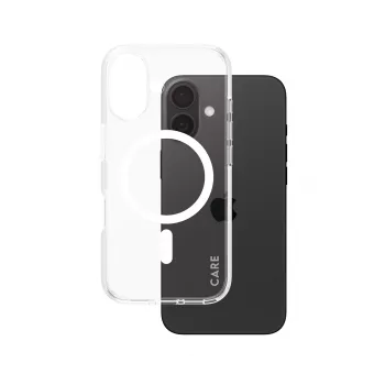 PanzerGlass CARE™ by ® Urban Combat Case Caurspīdīgs ar Baltu MagSafe iPhone 16