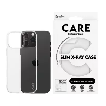 PanzerGlass CARE™ by ® X-Ray vāciņš iPhone 16 Pro Max, Vāciņš, Apple, Apple - iPhone 16 Pro Max, Caurspīdīgs