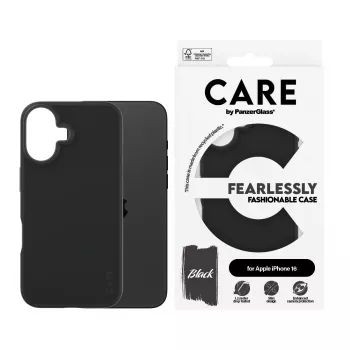 Cover PanzerGlass CARE by moderns vāciņš Melns iPhone 16 Transparent