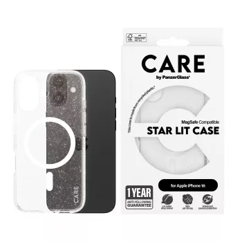 PanzerGlass CARE™ by ® Urban Combat Case Star Lit w. balta MagSafe iPhone 16