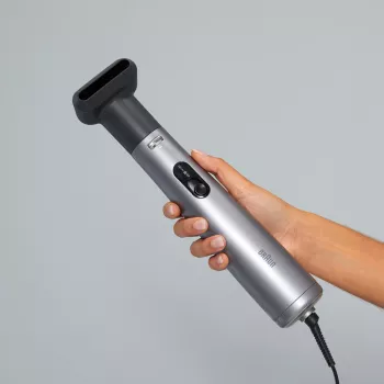 Karstā gaisa birste BRAUN AS 4.3 Melna Sudraba — 1000 W, 2,2 m vads