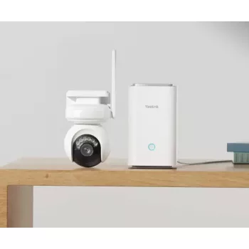 Reolink Atlas B660 8MP 4K Wi-Fi 6 pagriežama drošības kamera ar bateriju/saules enerģiju, balta (BWPT4K07W)