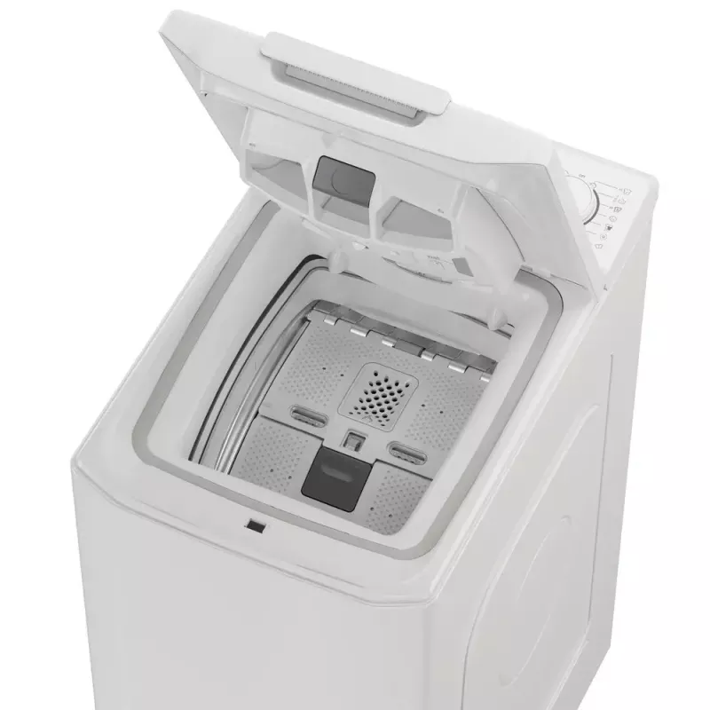 Veļas mašīna CANDY TCA273D3-S ar augšējo ielādi 7 kg, 1200 apgr./min, energoefektivitātes klase C, balta