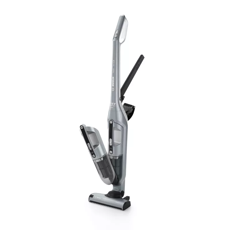 Putekļsūcējs Bosch BCH3P210 2-in-1, sausā tīrīšana, 0.4 L putekļu tvertne, bezvada + elektrotīkls, pelēks/melns, 3 kg