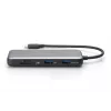 DIGITUS USB-C dokstacija, 7 porti - HDMI / 2x USB-A 3.2 Gen 2 / GbE / SD / MicroSD - 100W USB Power Delivery