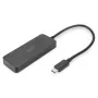 DIGITUS USB-C - 3x DP MST video centrmezgls DP 1.4. 4K/60Hz