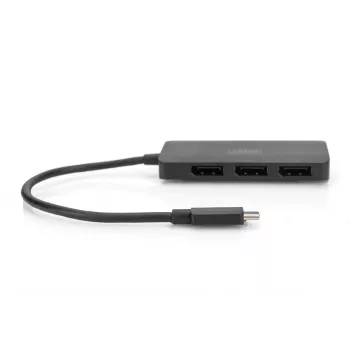 DIGITUS USB-C - 3x DP MST video centrmezgls DP 1.4. 4K/60Hz