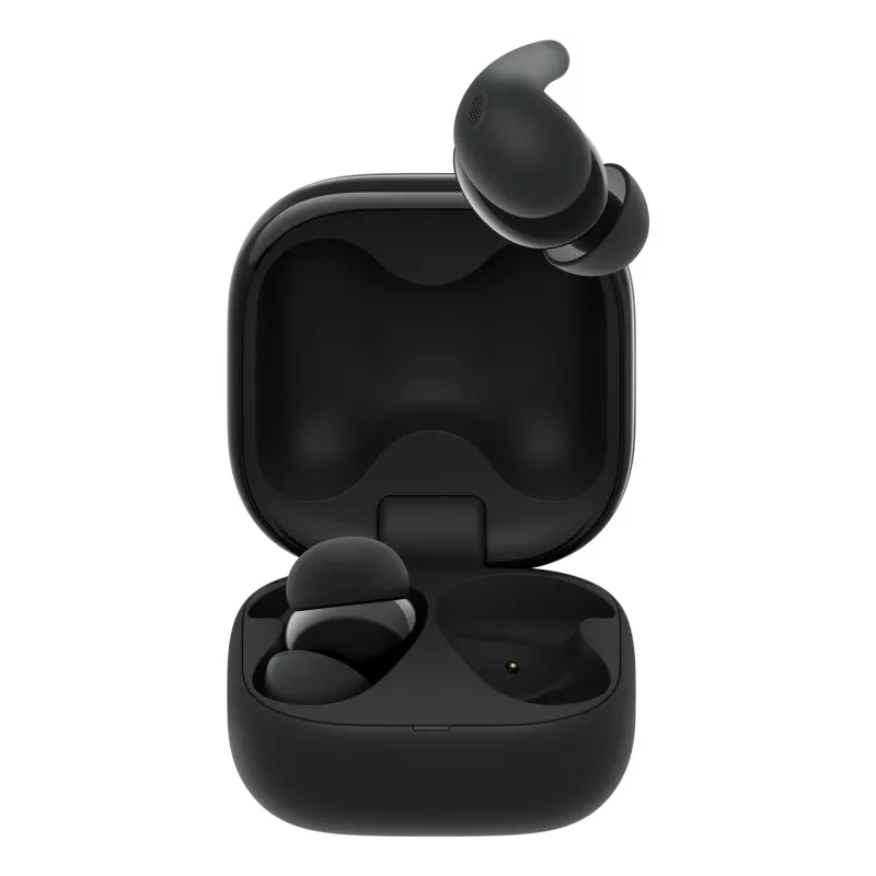 Bezvadu austiņas Sony LinkBuds Fit WFLS910NB — Bluetooth, 20–20000 Hz, 10 m diapazons, 75 g, melnas