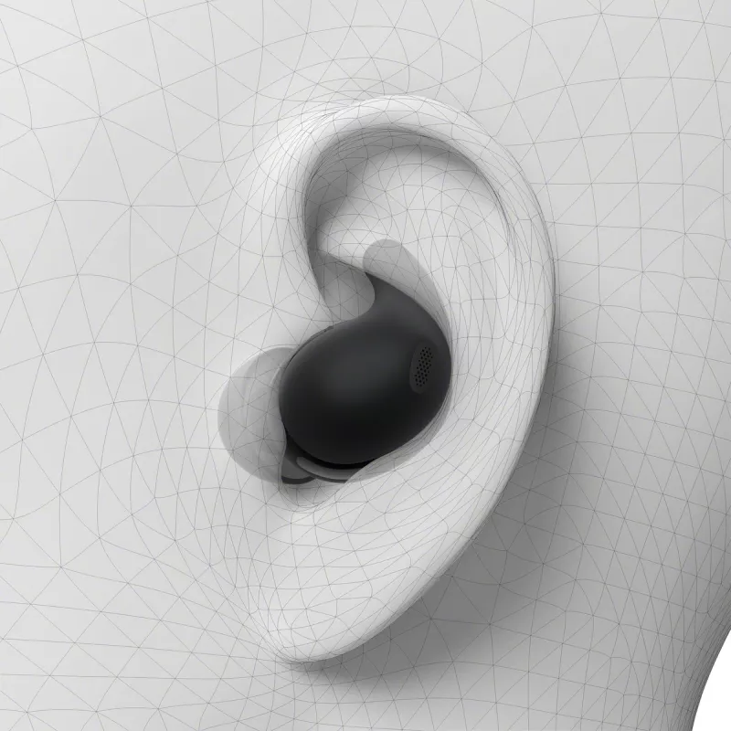 Bezvadu austiņas Sony LinkBuds Fit WFLS910NB — Bluetooth, 20–20000 Hz, 10 m diapazons, 75 g, melnas