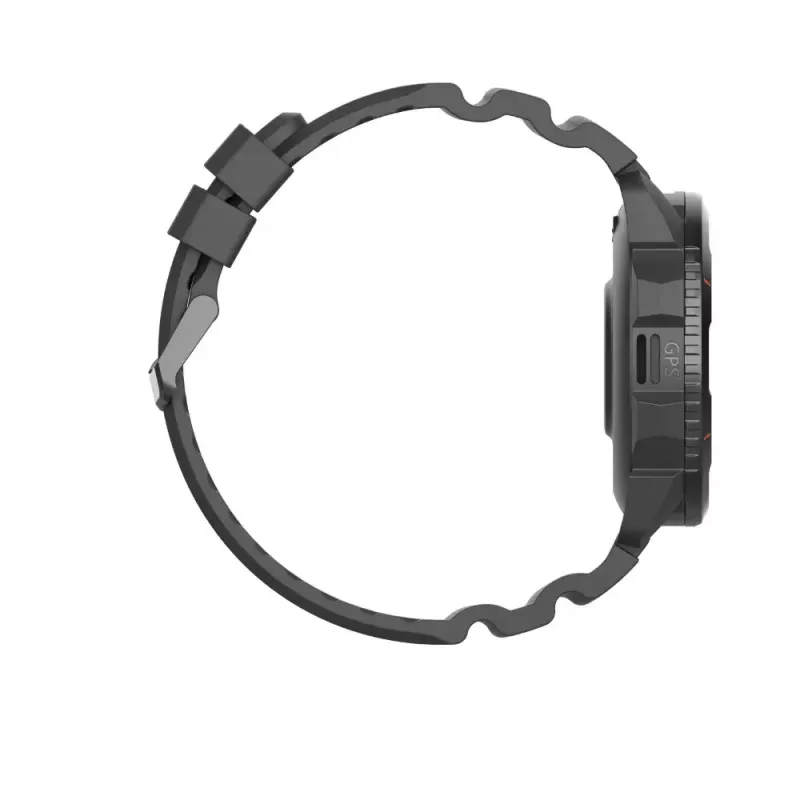 Viedpulkstenis Hammer Hammer Watch 2 Melns — 1,5 collu AMOLED, GPS, ūdensizturīgs, sirdsdarbības mērītājs, fitnesa izsekošana