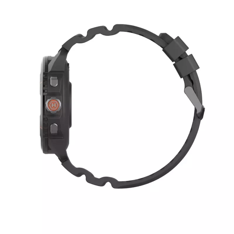 Viedpulkstenis Hammer Hammer Watch 2 Melns — 1,5 collu AMOLED, GPS, ūdensizturīgs, sirdsdarbības mērītājs, fitnesa izsekošana