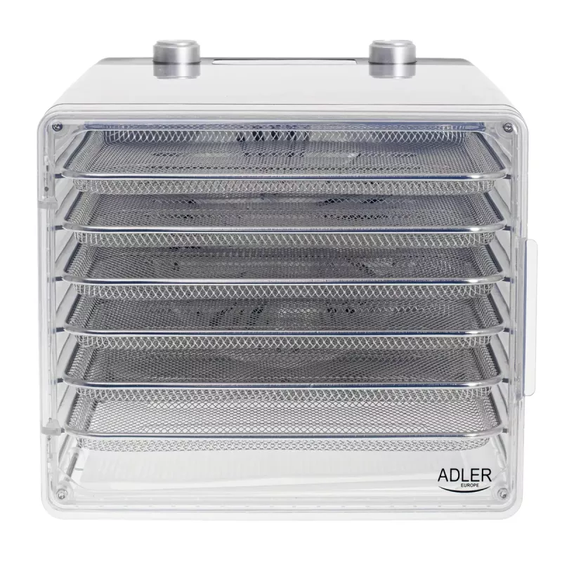 Pārtikas žāvētājs Adler AD 6660, 600 W, 6 paplātes, regulējams termostats, tērauds, salokāms dizains