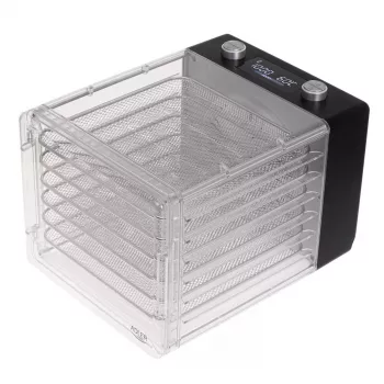Pārtikas žāvētājs Adler AD 6660, 600 W, 6 paplātes, regulējams termostats, tērauds, salokāms dizains