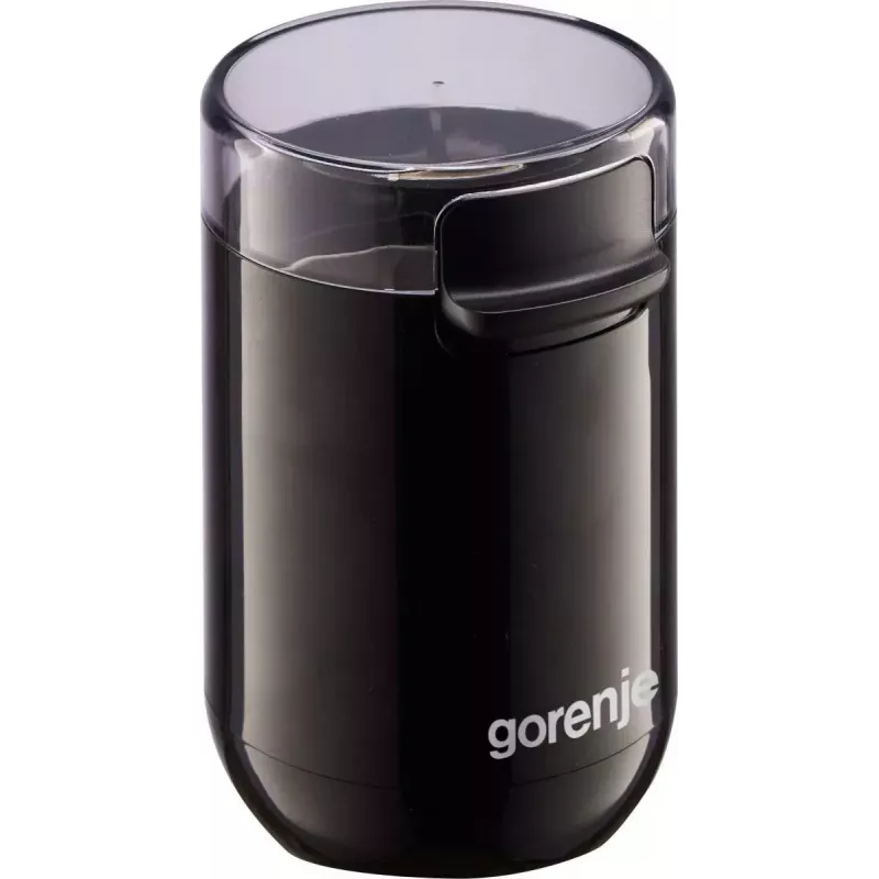Kafijas dzirnaviņas Gorenje SMK150SB — 150 W motors, 45 g kafijas pupiņu ietilpība, nerūsējošā tērauda asmeņi, melnas