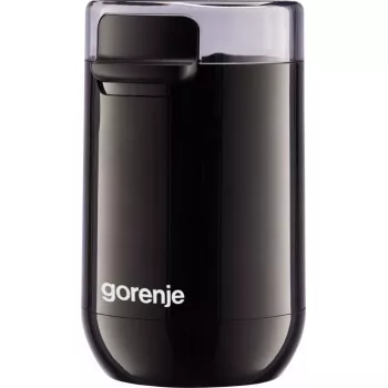 Kafijas dzirnaviņas Gorenje SMK150SB — 150 W motors, 45 g kafijas pupiņu ietilpība, nerūsējošā tērauda asmeņi, melnas
