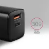 Axagon ACU-PQ30 PD3.0 & QC4+ 2xOUTPUTS sienas lādētājs 30W