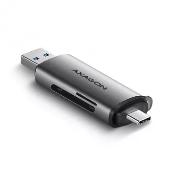 Axagon CRE-SAC SuperSpeed USB-C+USB-A karšu lasītājs 5 Gbps