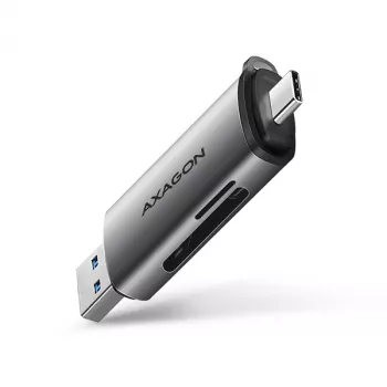 Axagon CRE-SAC SuperSpeed USB-C+USB-A karšu lasītājs 5 Gbps
