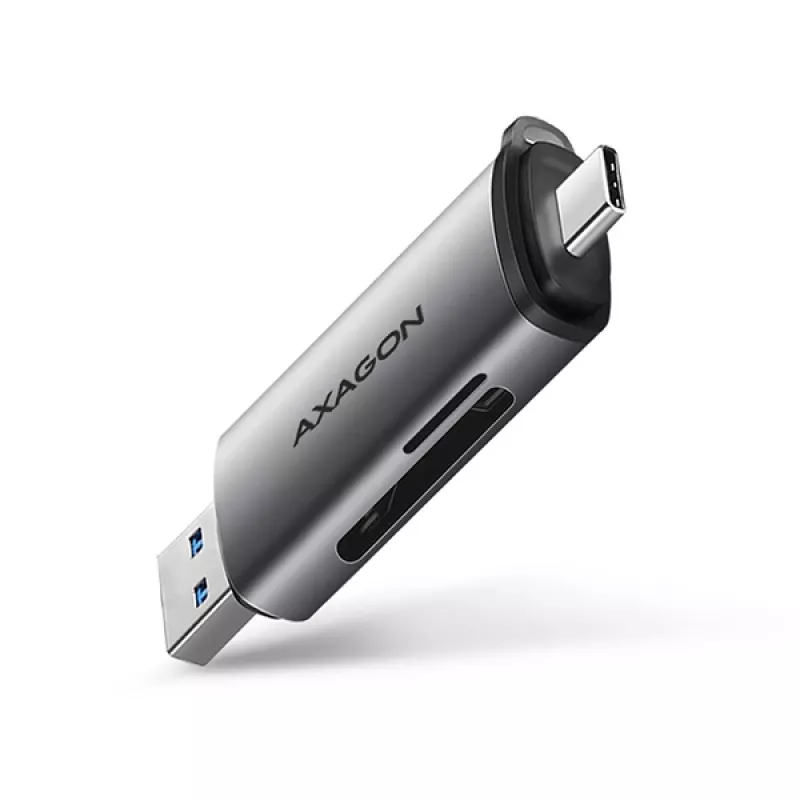 Axagon CRE-SAC SuperSpeed USB-C+USB-A karšu lasītājs 5 Gbps